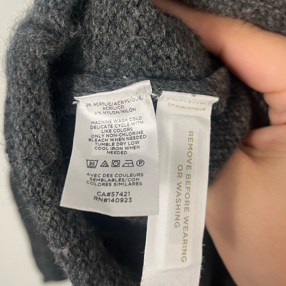 NWOT Lou & Grey LOFT Women's Gray Party Animal Sweater Size large - Picture 4 of 5